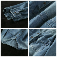 Load image into Gallery viewer, Loose Blue Denim Dresses Women Casual Cowboy Clothes Q732
