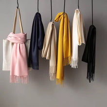 Load image into Gallery viewer, Simple Wool Warm Long Scarf Women Accessories  Christmas gift Thanksgiving gift
