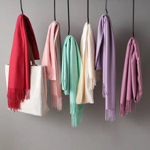 Load image into Gallery viewer, Simple Wool Warm Long Scarf Women Accessories  Christmas gift Thanksgiving gift
