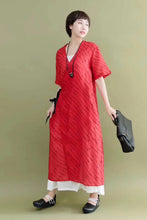 Load image into Gallery viewer, Green Casual Silk Linen Long Wind Coat Q2099
