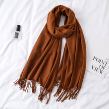 Load image into Gallery viewer, Simple Wool Warm Long Scarf Women Accessories  Christmas gift Thanksgiving gift
