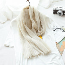 Load image into Gallery viewer, Cotton Linen Scarf Women Fashion Accessories E2701 - FantasyLinen
