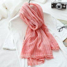 Load image into Gallery viewer, Cotton Linen Scarf Women Fashion Accessories E2701 - FantasyLinen
