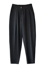 Load image into Gallery viewer, Women Long Cotton Linen Pencil Pants Loose Turnip Pants K7052
