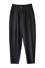 Load image into Gallery viewer, Women Long Cotton Linen Pencil Pants Loose Turnip Pants K7052