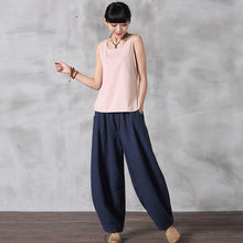 Load image into Gallery viewer, Summer Loose Cotton Linen Pants Women Casual Trousers