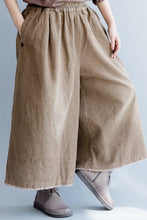Load image into Gallery viewer, Vintage Corduroy Wide Leg Pants Women Casual Trousers K2492
