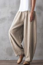 Load image into Gallery viewer, Summer Loose Cotton Linen Pants Women Casual Trousers
