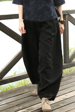 Load image into Gallery viewer, Summer Loose Cotton Linen Pants Women Casual Trousers
