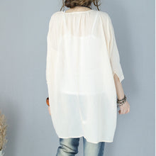 Load image into Gallery viewer, Women Summer V Neck Casual Thin T Shirt Long Lycras 932
