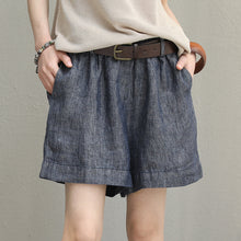 Load image into Gallery viewer, Casual Wide Leg Linen Shorts Women Trousers Q1012 - FantasyLinen