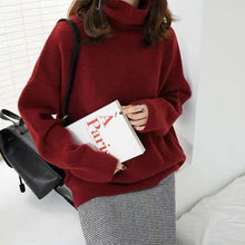 Load image into Gallery viewer, Sweater for Women, Turtleneck Sweater, Causal Pullover Sweater
