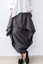 Load image into Gallery viewer, Cotton Wide Leg Pants Gray Women Trousers P4101
