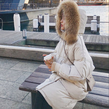 Load image into Gallery viewer, Warm Fur Collar Long Down Coats For  Women Winter Jacket

